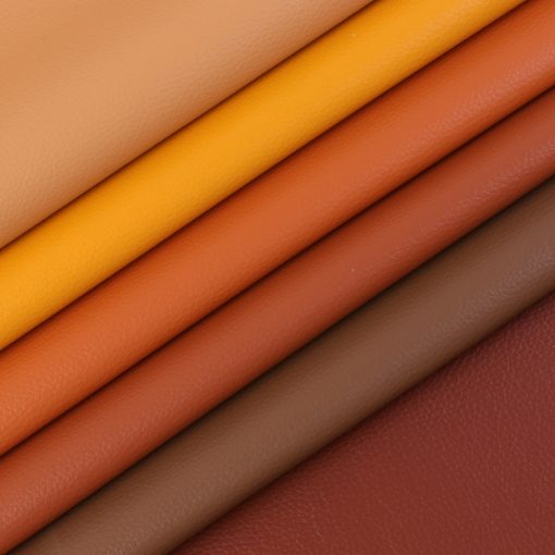 Manufacturer's in stock 0.8mm brushed bottom lychee patterned PVC leather, soft and durable packaging, handbag, luggage, artificial leather